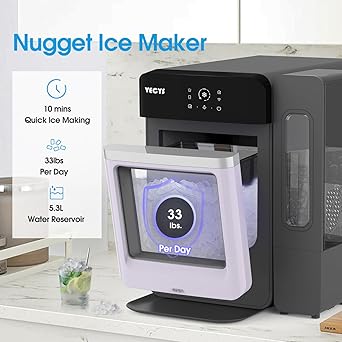 Ice maker store-VECYS Nugget Ice Maker- 33LBS/Day Countertop Ice Machine 2 Ice maker store-VECYS Nugget Ice Maker- 33LBS/Day Countertop Ice Machine - Image 2