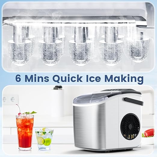 Ice maker store-Stainless Steel Countertop Ice Maker- 26.5Lbs per Day 2 Ice maker store-Stainless Steel Countertop Ice Maker- 26.5Lbs per Day - Image 2