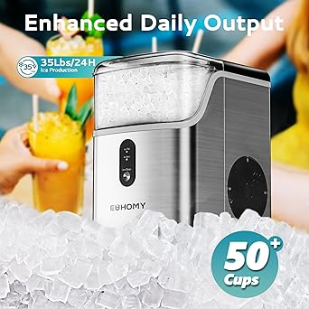 Ice maker store-EUHOMY Nugget Ice Makers Countertop- Pebble Ice Maker Machine with 35lbs/24H Soft Ice 3 Ice maker store-EUHOMY Nugget Ice Makers Countertop- Pebble Ice Maker Machine with 35lbs/24H Soft Ice - Image 3