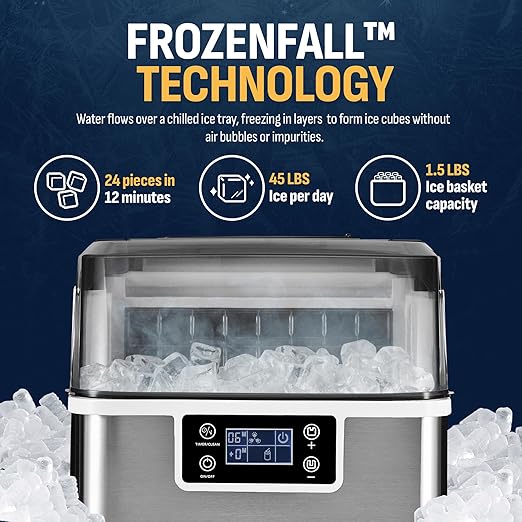 Ice maker store-Newair Countertop Clear Ice Maker- 45lbs/Day Ice Cube Machine 2 Ice maker store-Newair Countertop Clear Ice Maker- 45lbs/Day Ice Cube Machine - Image 2