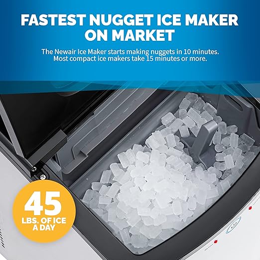 Ice maker store-Newair Nugget Ice Maker- Sonic Speed Countertop Crunchy Ice Pellet Machine 45 lbs. of Ice a Day 2 Ice maker store-Newair Nugget Ice Maker- Sonic Speed Countertop Crunchy Ice Pellet Machine 45 lbs. of Ice a Day - Image 2