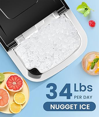 Ice maker store-COWSAR Nugget Ice Makers Countertop- Pebble Ice Maker Machine with Soft Chewable Ice 2 Ice maker store-COWSAR Nugget Ice Makers Countertop- Pebble Ice Maker Machine with Soft Chewable Ice - Image 2