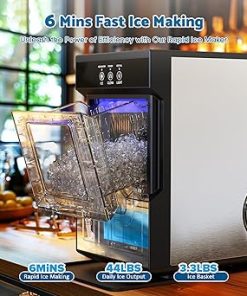 Ice maker store-Nugget Countertop Ice Maker- 44Lbs/Day Pebble Ice Machine with Soft Chewable Ice 2
