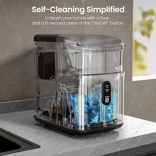 Ice maker store-Kismile Nugget Ice Makers Countertop-Portable Ice Maker Machine with Crushed Ice 3 Ice maker store-Kismile Nugget Ice Makers Countertop-Portable Ice Maker Machine with Crushed Ice - Image 3
