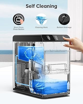 Ice maker store-WIE Nugget Countertop Ice Maker- 37lbs/24H Soft Chewable Pebble Portable Ice Machine 3 Ice maker store-WIE Nugget Countertop Ice Maker- 37lbs/24H Soft Chewable Pebble Portable Ice Machine - Image 3