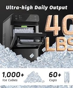 Ice maker store-Nugget Ice Maker with 1.2 Gallon Tank- 40lbs/24H Soft & Chewable Ice 2