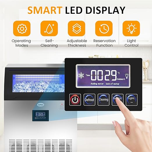 Ice maker store-Sunvivi Commercial Ice Maker Machine- 265LBS/24H 3 Ice maker store-Sunvivi Commercial Ice Maker Machine- 265LBS/24H - Image 3