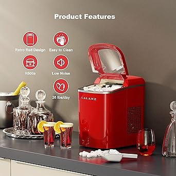 Ice maker store-Galanz Portable Countertop Electric Ice Maker Machine- 26 lbs in 24 Hours 2 Ice maker store-Galanz Portable Countertop Electric Ice Maker Machine- 26 lbs in 24 Hours - Image 2