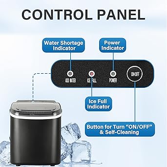 Ice maker store-Simple Deluxe Ice Maker Machine for Countertop- 26lbs Ice/24Hrs 3 Ice maker store-Simple Deluxe Ice Maker Machine for Countertop- 26lbs Ice/24Hrs - Image 3