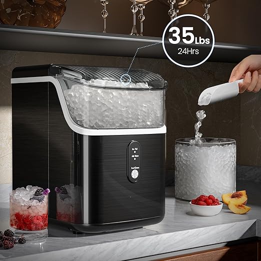 Ice maker store-Kismile Nugget Ice Makers Countertop-Portable Ice Maker Machine with Crushed Ice 2 Ice maker store-Kismile Nugget Ice Makers Countertop-Portable Ice Maker Machine with Crushed Ice - Image 2